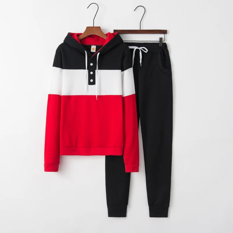 Tracksuit Women New Female Hoodie Print Casual Sports Two-piece Hoodie Lady
Tracksuit Women New Female Hoodie Print Casual Sports Two-piece Hoodie Lady