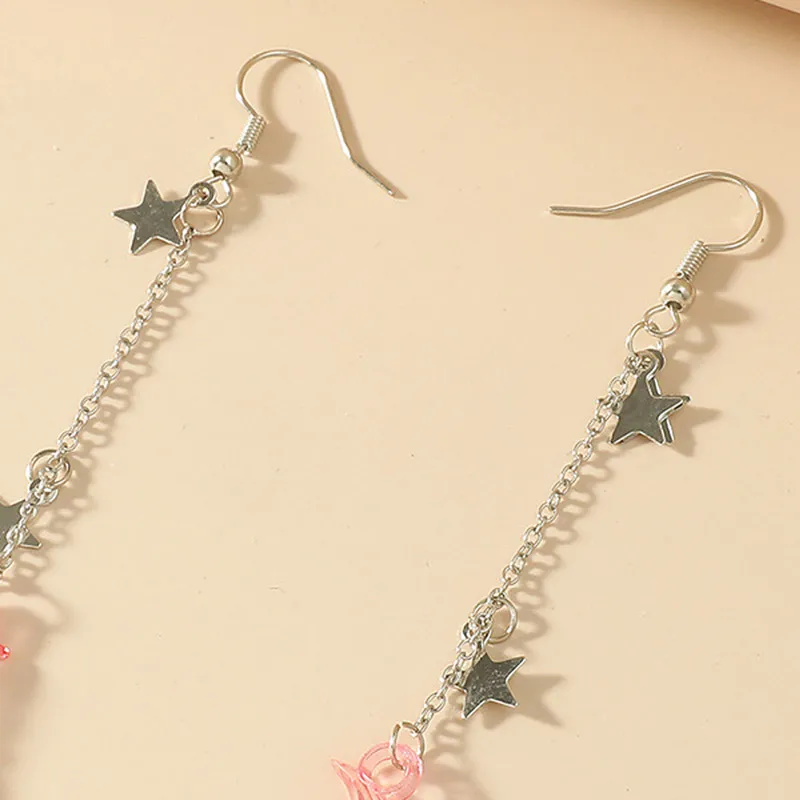 Transparent Pink Moon Star Drop Earrings for Women Friend Vintage Charm Acrylic Dangle Earring Aesthetic Jewelry Accessories Set
Transparent Pink Moon Star Drop Earrings for Women Friend Vintage Charm Acrylic Dangle Earring Aesthetic Jewelry Accessories Set