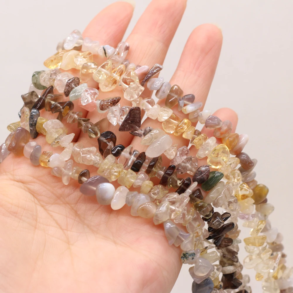 yachu Natural Semi-precious Stone Grey Agate Gravel Bead Formaking DIY Handicrafts Size 5-8mm Length 40 Cm
yachu Natural Semi-precious Stone Grey Agate Gravel Bead Formaking DIY Handicrafts Size 5-8mm Length 40 Cm