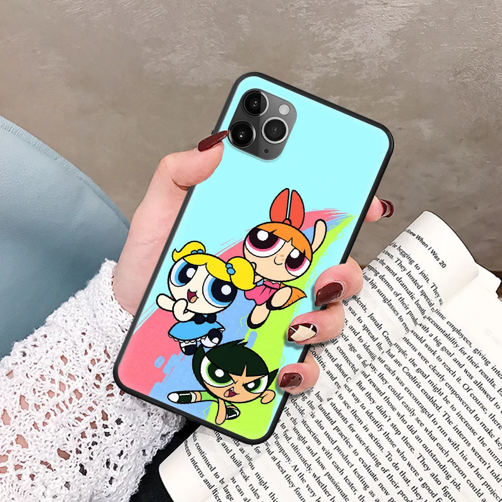 Cute Powerpuff Cartoon Girl Phone Case For IPhone 5 5S SE 5C 6 6S 7 8 Plus X XS XR 11 12 Mini Pro Max 2020 black Cover Painting 
Cute Powerpuff Cartoon Girl Phone Case For IPhone 5 5S SE 5C 6 6S 7 8 Plus X XS XR 11 12 Mini Pro Max 2020 black Cover Painting