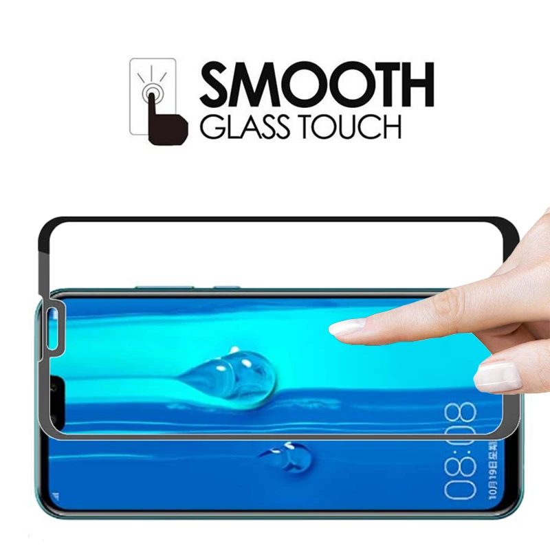 case for huawei y9 2019 cover tempered glass screen protector on y 9 9y y92019 protective phone coque bag 6.5 film glas safety | Мобильные