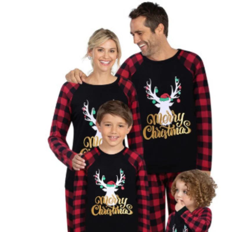 Family Matching Christmas Outfits Homewear Cartoon Print Tops and Plaid Red Pants Mommy Daughter Father Boys Kids Clothes Sets
Family Matching Christmas Outfits Homewear Cartoon Print Tops and Plaid Red Pants Mommy Daughter Father Boys Kids Clothes Sets