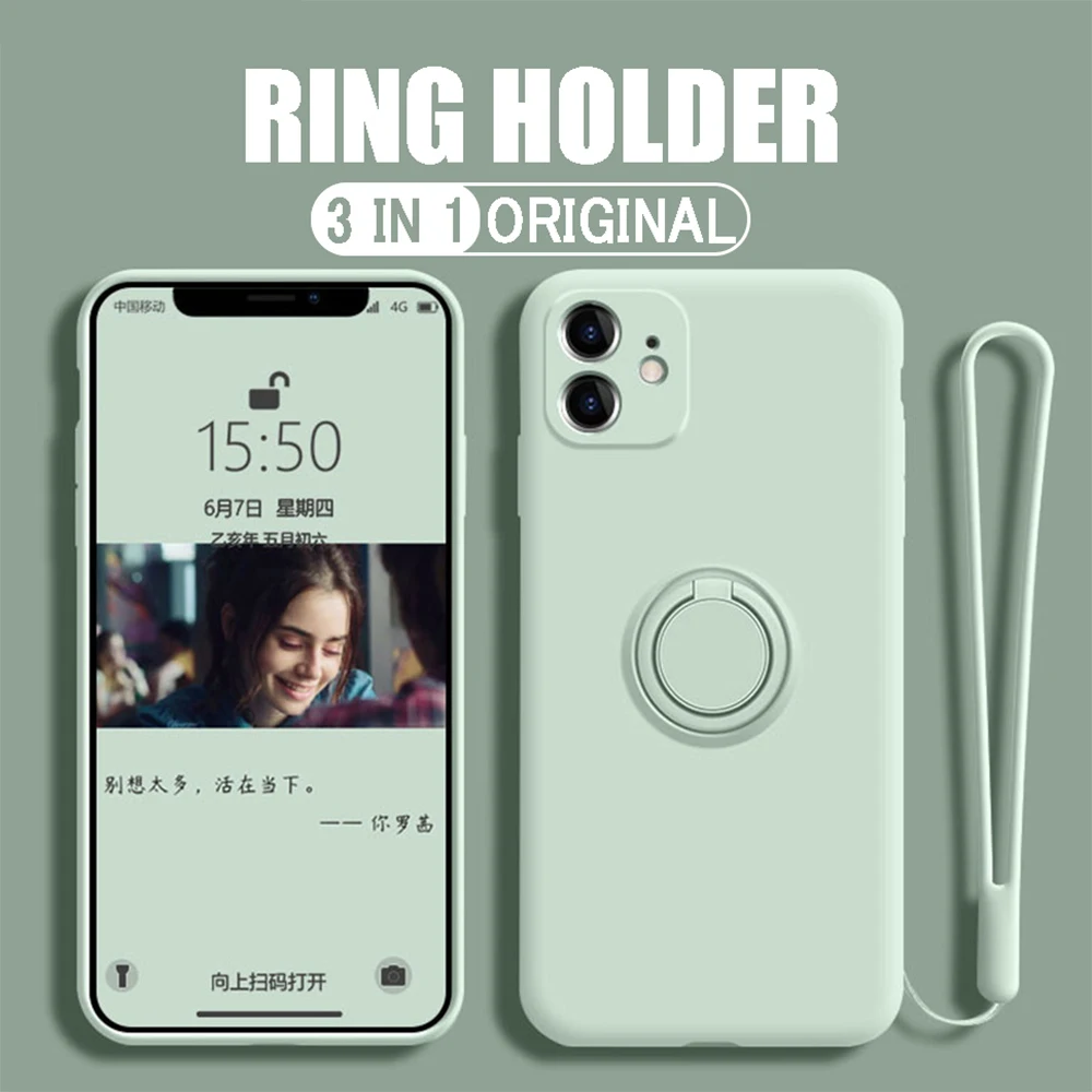 Soft liquid silicone case for iphone, luxury, for iphone 13, 12 pro, 11 pro, max, xs, x, 7, 8, xr,se 2020,with support ring,thin
Soft liquid silicone case for iphone, luxury, for iphone 13, 12 pro, 11 pro, max, xs, x, 7, 8, xr,se 2020,with support ring,thin