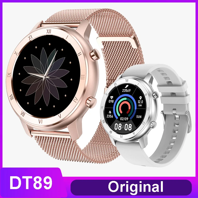 

2021 DT89 Smart Watch Women's Bracelet Heart Rate Blood Pressure ECG Monitoring Waterproof Running Multifunction For Android iOS