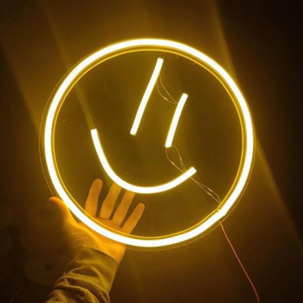 Smile Shape Neon Sign LED Lamp Bulbs Support DIY Pub Store Logo Club Game Room Wall Decor Billboard Advertisement Night Lights
Smile Shape Neon Sign LED Lamp Bulbs Support DIY Pub Store Logo Club Game Room Wall Decor Billboard Advertisement Night Lights