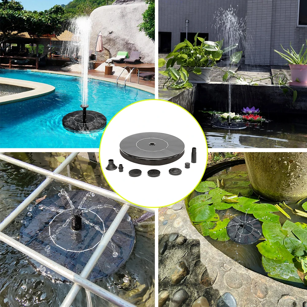Garden Solar Fountain Floating Pump 1.4W Bird Bath Water Pump with 4 Nozzles for Garden Patio Lawn Pool Solar Powered Fountain
Garden Solar Fountain Floating Pump 1.4W Bird Bath Water Pump with 4 Nozzles for Garden Patio Lawn Pool Solar Powered Fountain