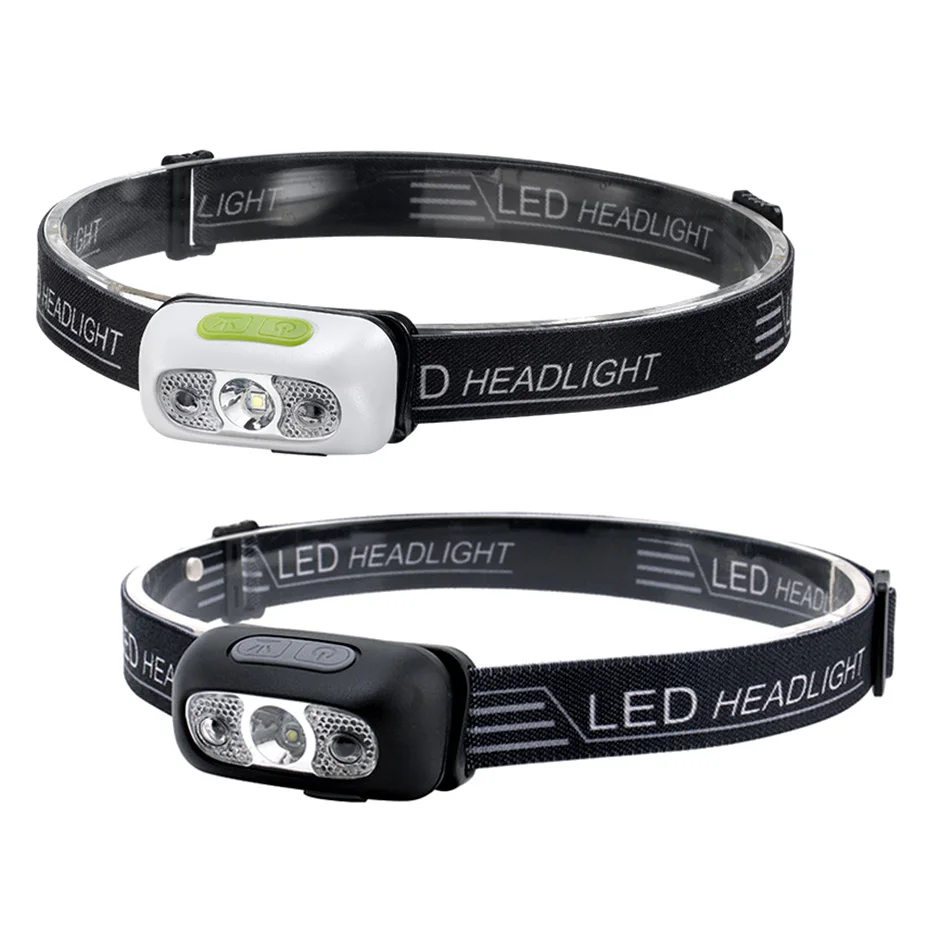 Mini LED Headlight Rechargeable Waterproof Motion Sensor Headlight 5 Modes Black White Camping Fishing Headlight With USB Line
Mini LED Headlight Rechargeable Waterproof Motion Sensor Headlight 5 Modes Black White Camping Fishing Headlight With USB Line