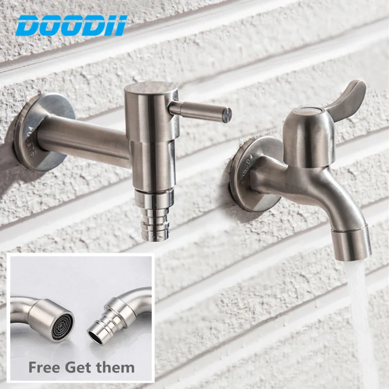 DODI 304 Stainless Steel Garden Faucet Wall Mounted Brushed Outdoor Bibcock Garden Wash Basin Mop Lengthen Faucet Mop Pool Taps
DODI 304 Stainless Steel Garden Faucet Wall Mounted Brushed Outdoor Bibcock Garden Wash Basin Mop Lengthen Faucet Mop Pool Taps