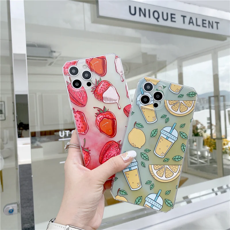 Luxury Fruit Lemon Strawberry Soft Silicone Phone Case For IPhone X XR XS 11 Pro Max 12 MiNi 7 8 Plus Shockproof Back Cover
Luxury Fruit Lemon Strawberry Soft Silicone Phone Case For IPhone X XR XS 11 Pro Max 12 MiNi 7 8 Plus Shockproof Back Cover