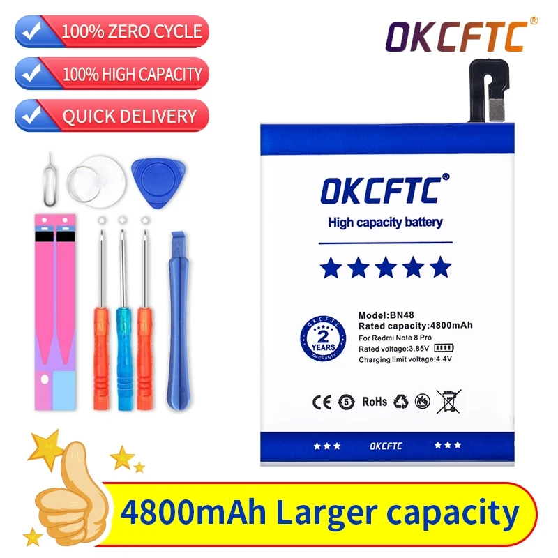 Original Replacement Battery For Xiaomi Redmi Note 6 Pro Note6 Pro BN48 Genuine Phone Battery 4800mAh
Original Replacement Battery For Xiaomi Redmi Note 6 Pro Note6 Pro BN48 Genuine Phone Battery 4800mAh