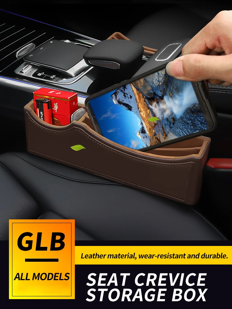 Leather Car Seat Organizer Holder For Mercedes-Benz GLB GLA GLC Multifunctional Gap Storage Box Seam Pockets Accessories
Leather Car Seat Organizer Holder For Mercedes-Benz GLB GLA GLC Multifunctional Gap Storage Box Seam Pockets Accessories