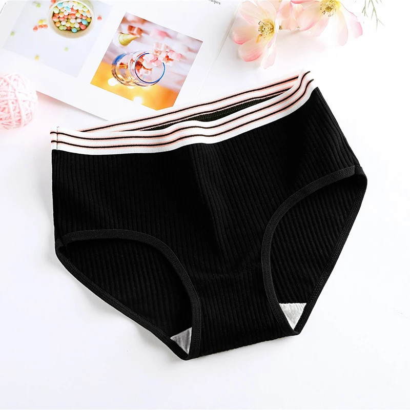 BZEL Women's Cotton Briefs Striped Breathable Sports Panties Comfort Female Underwear Low Waist Elastic Belt Panty Girl Lingerie
BZEL Women's Cotton Briefs Striped Breathable Sports Panties Comfort Female Underwear Low Waist Elastic Belt Panty Girl Lingerie