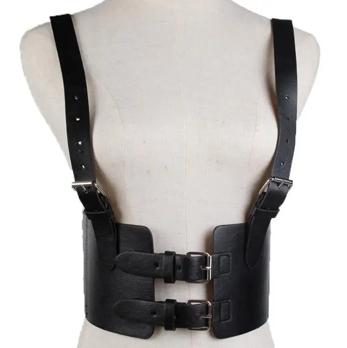 Leather Harness Belt Goth Bra Bondage Adjustable Chest Straps Black Slim Lingerie Suspenders Erotic Crop Top Body Cage
Leather Harness Belt Goth Bra Bondage Adjustable Chest Straps Black Slim Lingerie Suspenders Erotic Crop Top Body Cage