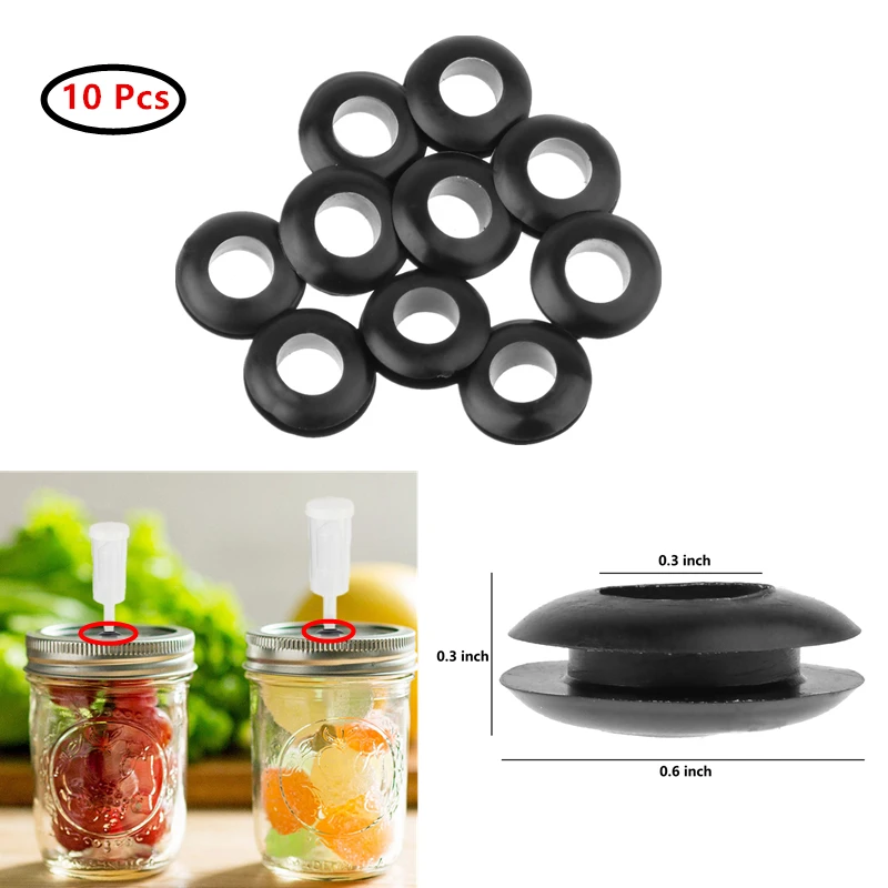 10Pcs Silicone O Ring Sealings Super Seal Washers for Sauerkraut Wine Beer Brewing Mason Jar Fermentation Airlock Lids Grommets
10Pcs Silicone O Ring Sealings Super Seal Washers for Sauerkraut Wine Beer Brewing Mason Jar Fermentation Airlock Lids Grommets