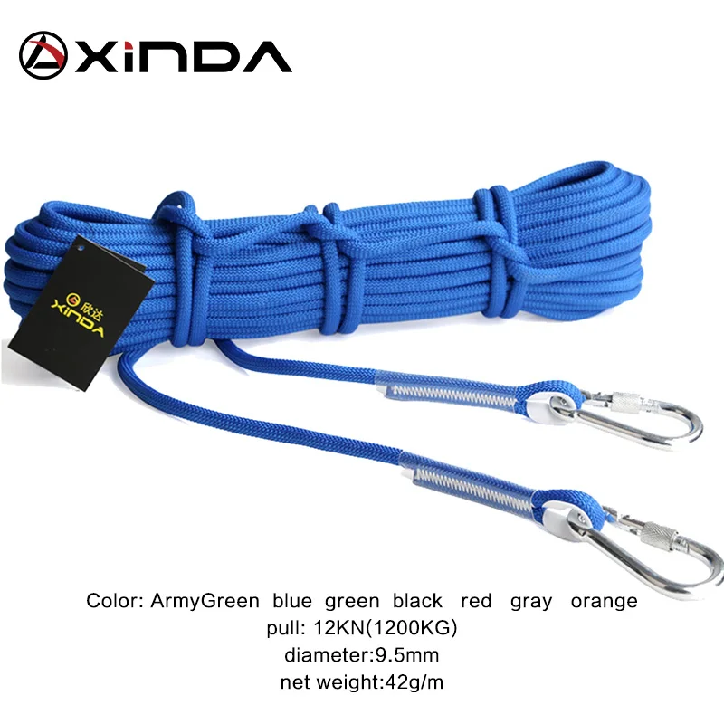 XINDA 10M Professional Rock Climbing Cord Outdoor Hiking Accessories Rope 9.5mm Diameter 2600lbs High Strength Cord Safety Rope
XINDA 10M Professional Rock Climbing Cord Outdoor Hiking Accessories Rope 9.5mm Diameter 2600lbs High Strength Cord Safety Rope
