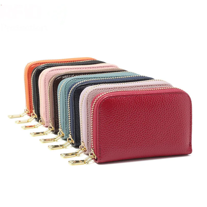Unisex zipper credit card holder leather wallet pillow shape wallet back pocket ID card RFID wallet business card storage bag 
Unisex zipper credit card holder leather wallet pillow shape wallet back pocket ID card RFID wallet business card storage bag