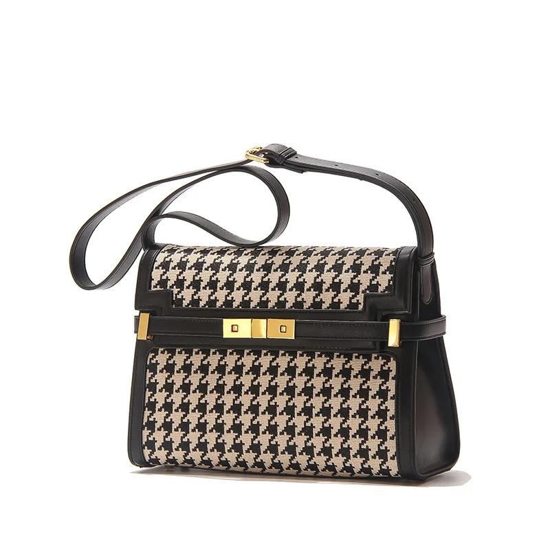 Women Retro Checkered PU Leather Small Square Solid Color Houndstooth Handbags Casual Ladies Flap Shoulder Messenger Bags
Women Retro Checkered PU Leather Small Square Solid Color Houndstooth Handbags Casual Ladies Flap Shoulder Messenger Bags
