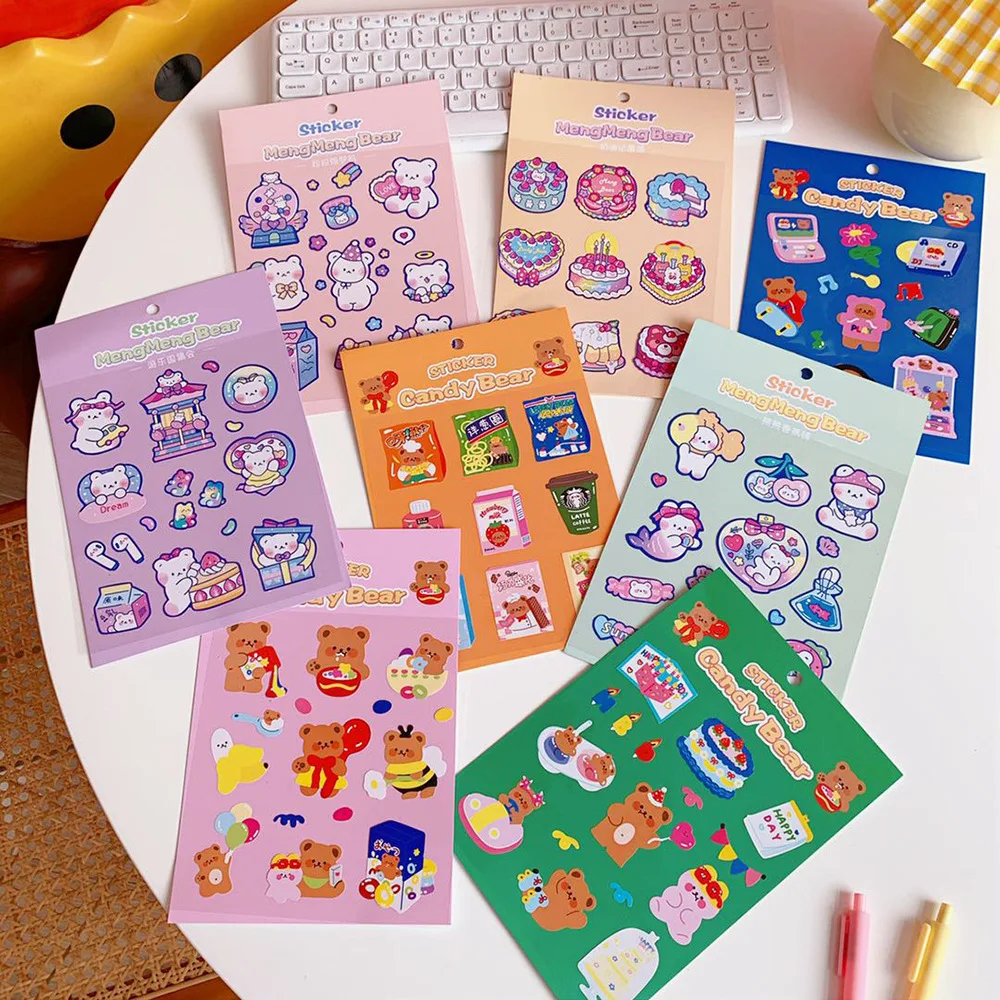 Ins Cartoon Cake Candy Bear Cute Sticker Diy Sealing Paster Hand Account Mobile Phone Notebook Decorative Sticker stationery
Ins Cartoon Cake Candy Bear Cute Sticker Diy Sealing Paster Hand Account Mobile Phone Notebook Decorative Sticker stationery