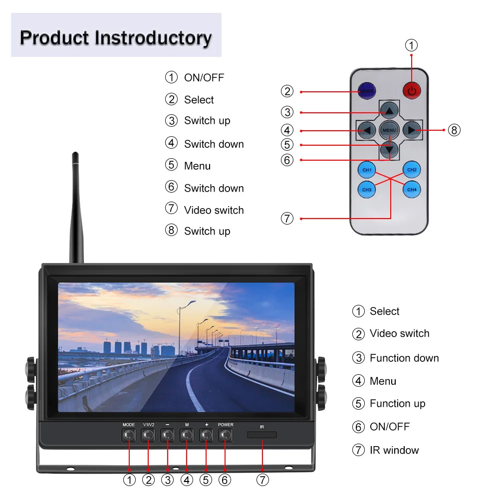 9 Inch Wireless Car Monitor Wifi 360 Camera DVR Monitors Backup Recorder IPS Screen Mirror of Reverse Rear View Camera for Truck
9 Inch Wireless Car Monitor Wifi 360 Camera DVR Monitors Backup Recorder IPS Screen Mirror of Reverse Rear View Camera for Truck
