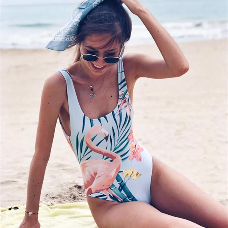 One Piece Swimsuit Women Monokini Flamingos Printed Bodysuit Backless Push Up Swimwear Female Bathing Suit Summer Beachwear
One Piece Swimsuit Women Monokini Flamingos Printed Bodysuit Backless Push Up Swimwear Female Bathing Suit Summer Beachwear