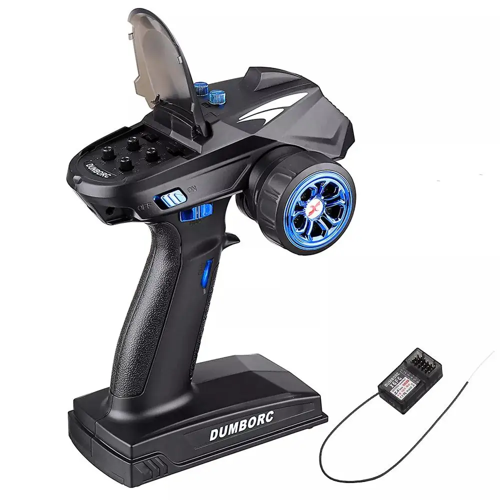 DumboRC X6 2.4G 6CH Transmitter W/ X6FG Gyro X6F Receiver LED Light Set for 1/10 1/8 Crawler Axial SCX10 D99 C24 RC Car Boat
DumboRC X6 2.4G 6CH Transmitter W/ X6FG Gyro X6F Receiver LED Light Set for 1/10 1/8 Crawler Axial SCX10 D99 C24 RC Car Boat