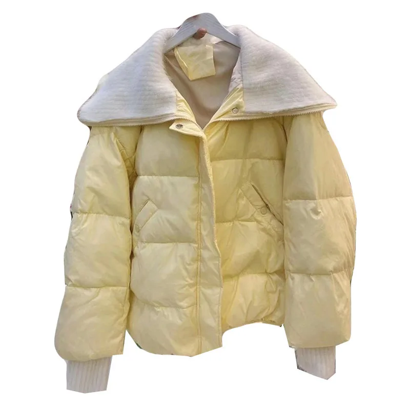 2021 New 90% White Duck Down Winter Women Jacket Coat Knitted Fur Wool&Blends Collar Warm Outerwear Luxury Fashion Streetwear
2021 New 90% White Duck Down Winter Women Jacket Coat Knitted Fur Wool&Blends Collar Warm Outerwear Luxury Fashion Streetwear