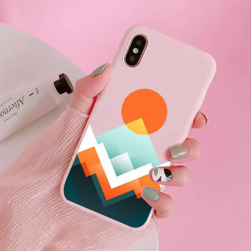 Art painting Mountain sun print Phone Case Candy Color Pink for iPhone 11 pro XS MAX 8 7 6 6S Plus X 5S SE 2020 XR
Art painting Mountain sun print Phone Case Candy Color Pink for iPhone 11 pro XS MAX 8 7 6 6S Plus X 5S SE 2020 XR