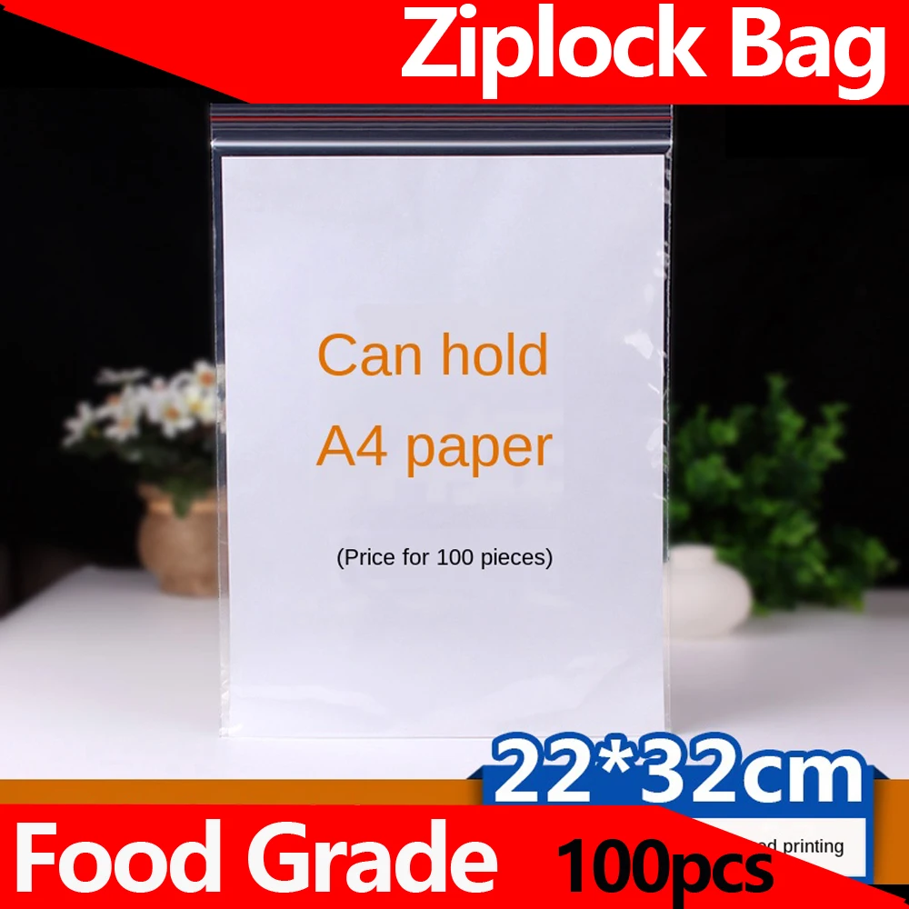 Сумка Ziplock пластиковая упаковочная сумка прозрачная Самоуплотняющаяся большая