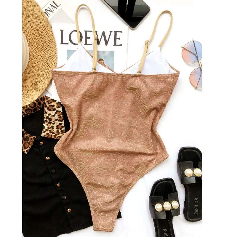 Shiny Sexy One Piece Swimsuit Women Swimwear V Neck High Leg Cut Female Monokini Bikini Bathing Suit Swim Wear 2021 Woman
Shiny Sexy One Piece Swimsuit Women Swimwear V Neck High Leg Cut Female Monokini Bikini Bathing Suit Swim Wear 2021 Woman