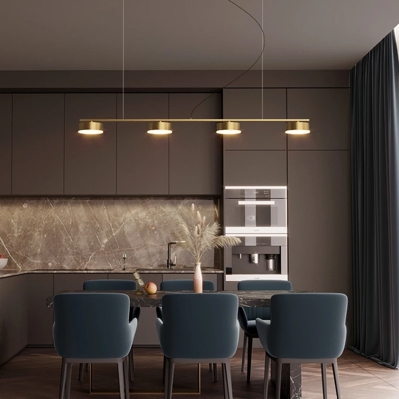 Modern luxury Copper LED Chandelier simple Bar counter Pendant lamps Dining room lighting Kitchen island Hanging lights
Modern luxury Copper LED Chandelier simple Bar counter Pendant lamps Dining room lighting Kitchen island Hanging lights