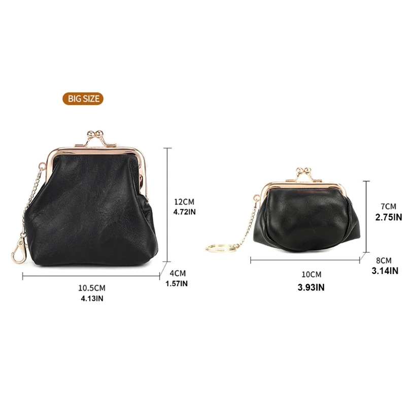 Women Girl Leather Purse Casual Wallet Coin Money Credit Card Key Holder Kiss-Lock Bag 
Women Girl Leather Purse Casual Wallet Coin Money Credit Card Key Holder Kiss-Lock Bag