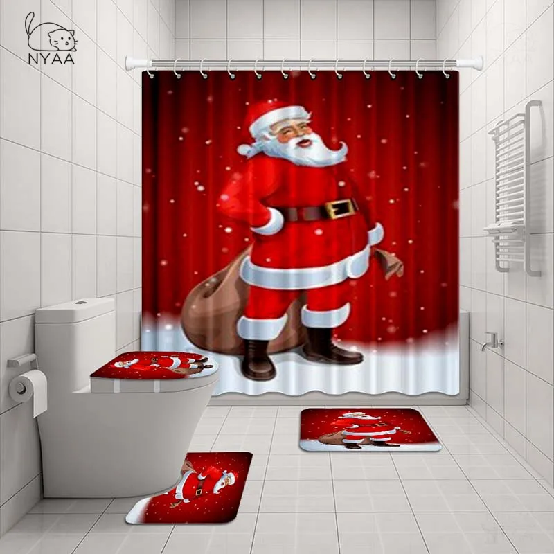 NYAA 4 шт. телефон с рисунком лося, душевая занавеска, подставка, коврик, крышка для унитаза, Набор ковриков для ванной комнаты, Декор
NYAA 4 шт. телефон с рисунком лося, душевая занавеска, подставка, коврик, крышка для унитаза, Набор ковриков для ванной комнаты, Декор