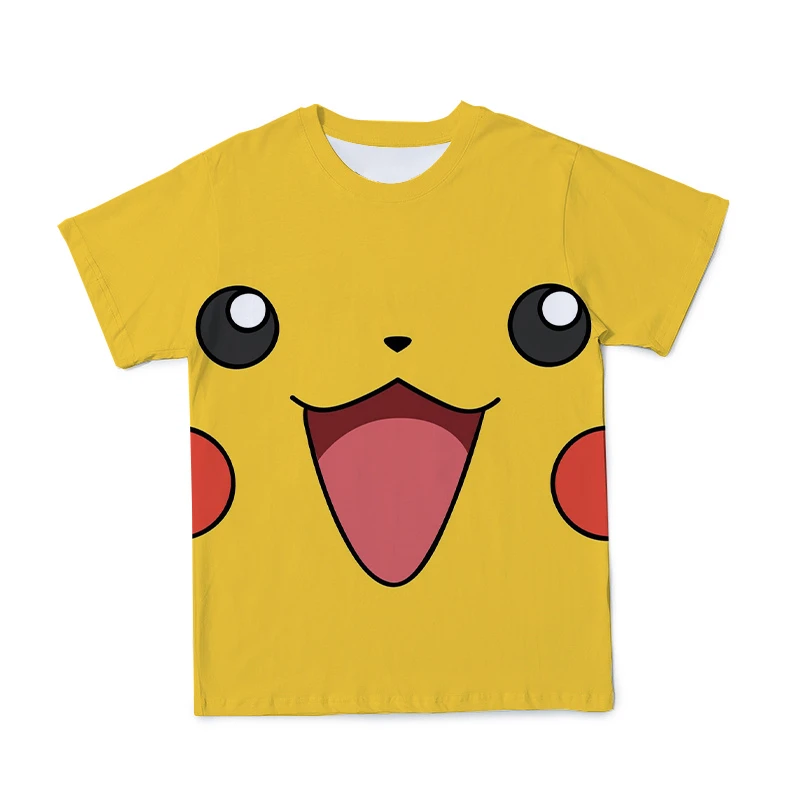Boys and Girls Short Sleeve T-shirt Kids Cartoon Pokemon 3D Printing T-shirt 2021 Harajuku Animation Casual Top
Boys and Girls Short Sleeve T-shirt Kids Cartoon Pokemon 3D Printing T-shirt 2021 Harajuku Animation Casual Top
