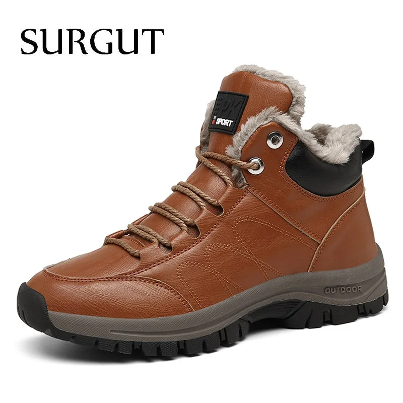 SURGUT Men Boots New Lace Up Men shoes Non-slip Wearable Large Size Casual Shoes Plus Retro Trend Men's Fashion Warm Snow Boots
SURGUT Men Boots New Lace Up Men shoes Non-slip Wearable Large Size Casual Shoes Plus Retro Trend Men's Fashion Warm Snow Boots
