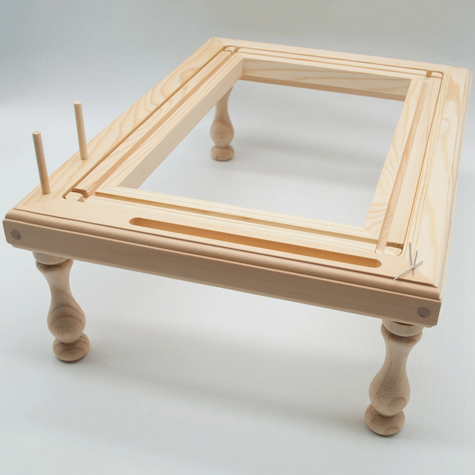 Floor-Standing Embroidery Lap Stand Wood Tapestry Cross Stitch Frame Rack Holder
Floor-Standing Embroidery Lap Stand Wood Tapestry Cross Stitch Frame Rack Holder