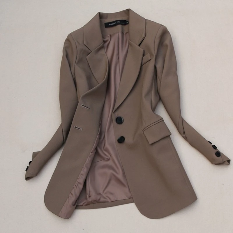 Elegant Office Ladies Long Sleeve Suit Blazer Solid Color Business Casual Blazer Jacket
Elegant Office Ladies Long Sleeve Suit Blazer Solid Color Business Casual Blazer Jacket