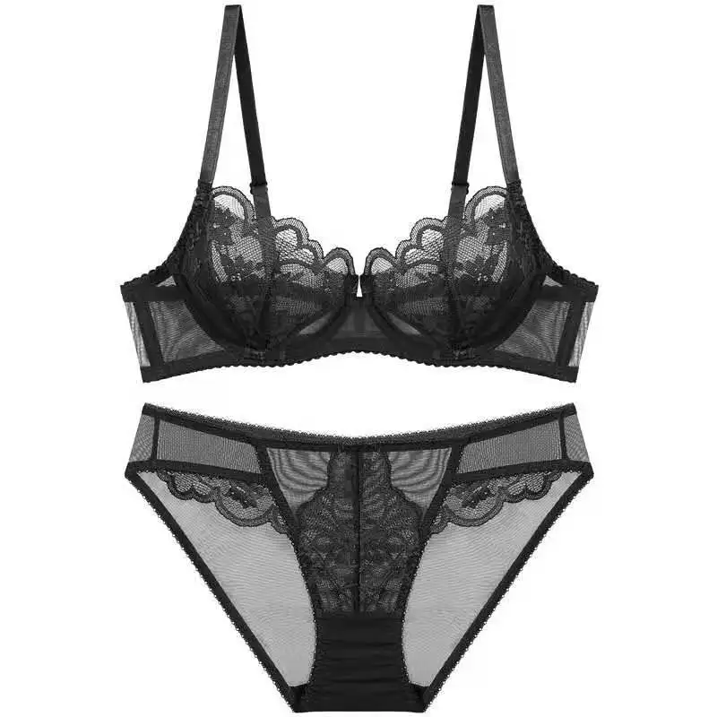 2021 New Lace Underwear Ultra Thin Transparent Breathable Large Sexy Bra Set Underwear 2-piece Set
2021 New Lace Underwear Ultra Thin Transparent Breathable Large Sexy Bra Set Underwear 2-piece Set