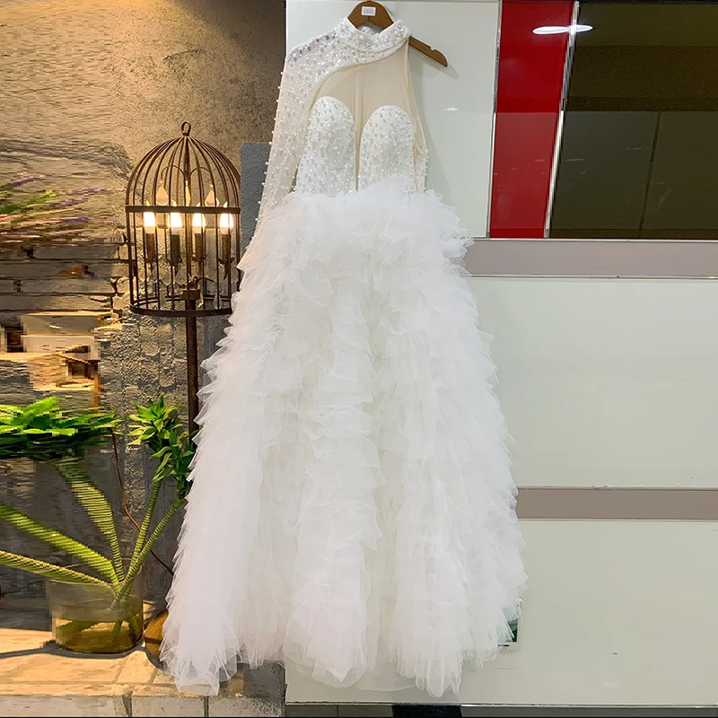 One Shoulder High Neck floor Dresses Sexy Wedding party birthday for women Special Design Slit Tiered Ruffles Draped Gowns prom
One Shoulder High Neck floor Dresses Sexy Wedding party birthday for women Special Design Slit Tiered Ruffles Draped Gowns prom