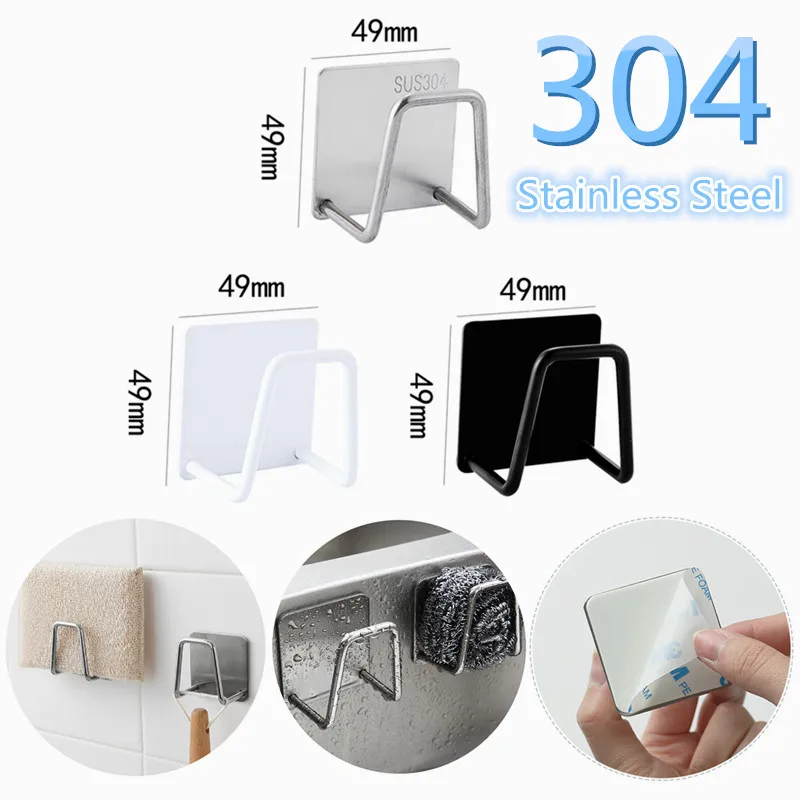 Stainless Steel Sink Sponge Holder Self Adhesive Drainer Kitchen AccessoriesKitchen Wall Hangers Storage Organizer Sink Drain
Stainless Steel Sink Sponge Holder Self Adhesive Drainer Kitchen AccessoriesKitchen Wall Hangers Storage Organizer Sink Drain
