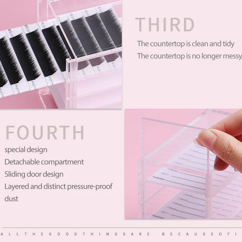 Grafting eyelashes transparent container 5-layer transparent eyelash storage box Make-up display container Eyelash plastic tray
Grafting eyelashes transparent container 5-layer transparent eyelash storage box Make-up display container Eyelash plastic tray