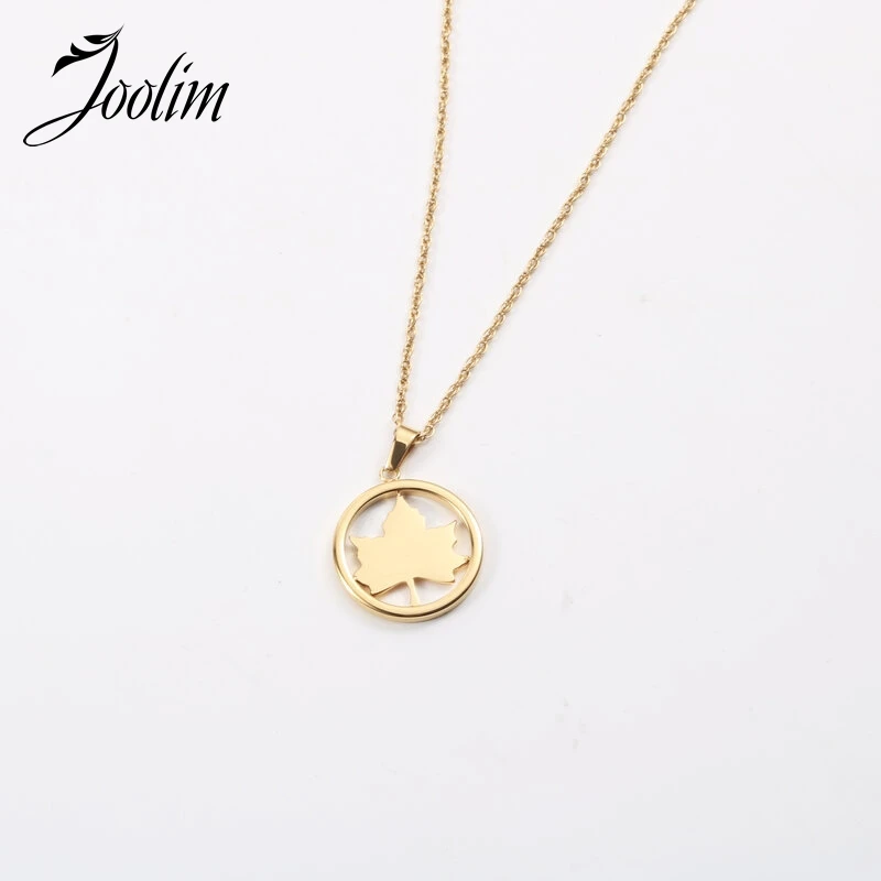 Joolim Jewelry Wholesale No Fade The Leaves Pendant Necklace Waterproof Gold Jewelry
Joolim Jewelry Wholesale No Fade The Leaves Pendant Necklace Waterproof Gold Jewelry