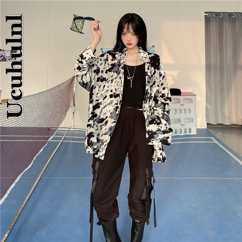 Ucuhulnl Mujer De Moda 2021 Verano Elegantes Long Sleeve Shirt Contrast Color Camisas Women Tops Vintage Harajuku Shirts 
Ucuhulnl Mujer De Moda 2021 Verano Elegantes Long Sleeve Shirt Contrast Color Camisas Women Tops Vintage Harajuku Shirts