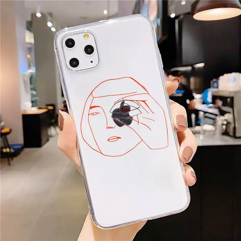 Abstract line art fashion Phone Case Transparent soft For iphone 5 5s 5c se 6 6s 7 8 11 12 plus mini x xs xr pro max
Abstract line art fashion Phone Case Transparent soft For iphone 5 5s 5c se 6 6s 7 8 11 12 plus mini x xs xr pro max