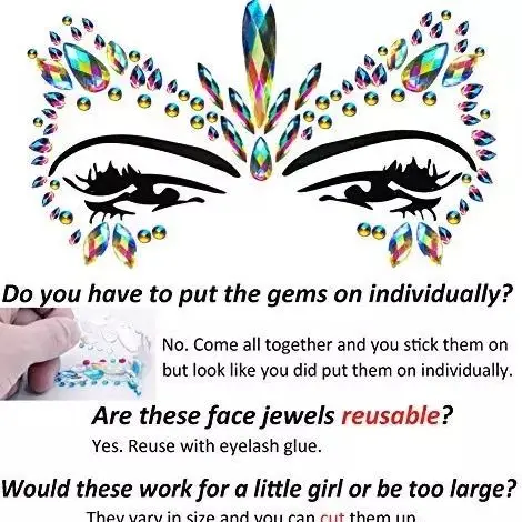 Removable Plastic Crystal Face Paste Tattoo paste, waterproof acrylic diamond paste, gem face paste, face diamond paste, eye pas
Removable Plastic Crystal Face Paste Tattoo paste, waterproof acrylic diamond paste, gem face paste, face diamond paste, eye pas