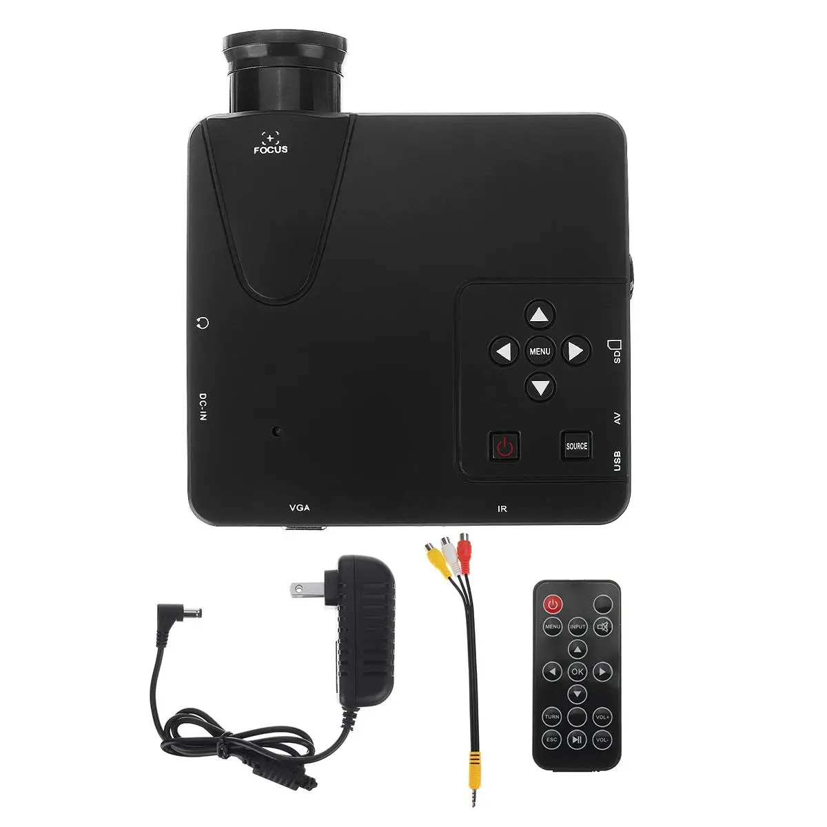 S SKYEE 1920 * 1080 Wireless Home Projector 24W 400LM Media Movie Player Support Resolution with VGA Cable Remote Control
S SKYEE 1920 * 1080 Wireless Home Projector 24W 400LM Media Movie Player Support Resolution with VGA Cable Remote Control