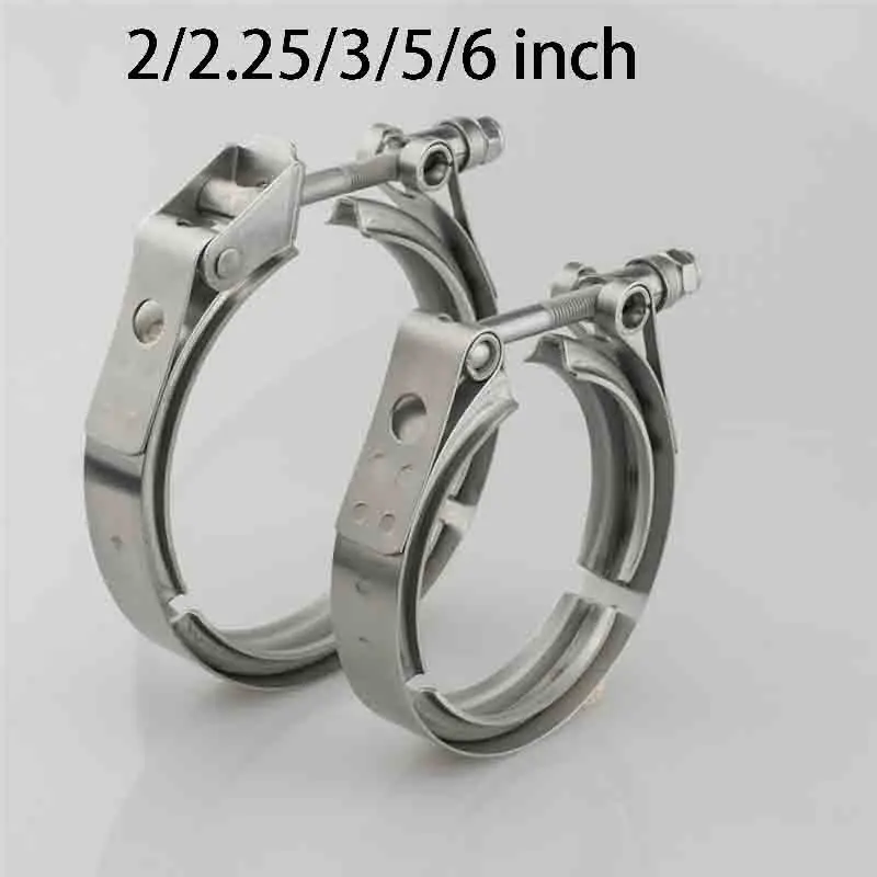 V Band Clamp Stainless Steel 2/2.25/3/5/6 inch Quick Release V band Clamp Car Assessories High Quality
V Band Clamp Stainless Steel 2/2.25/3/5/6 inch Quick Release V band Clamp Car Assessories High Quality