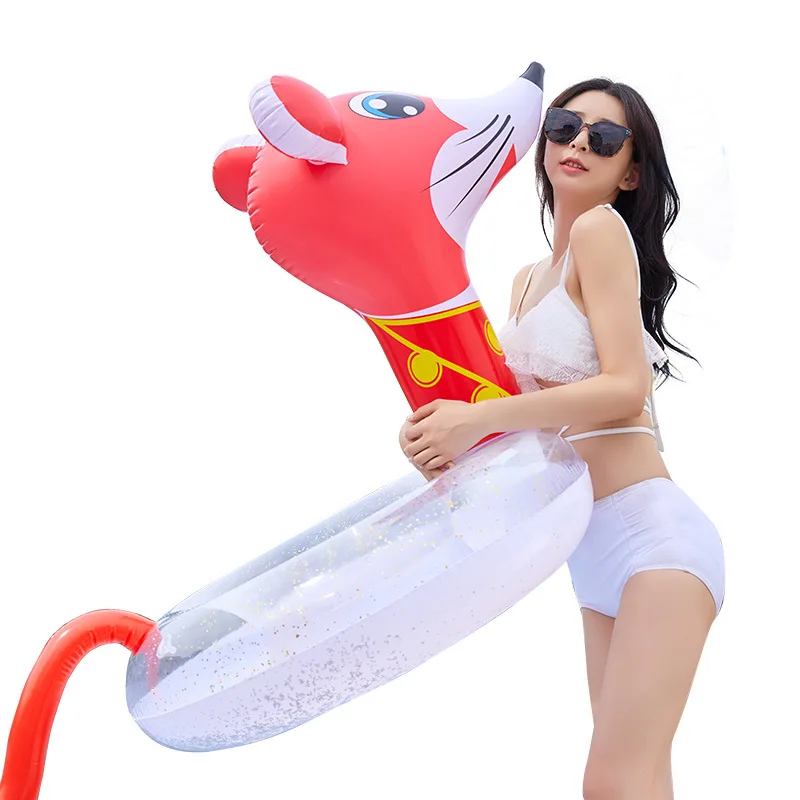 Inflatable Sequins swimming Ring Chinese Zodiac animal rat Pool Float baby boat Kids swim circle Inflated animal Toys water fun
Inflatable Sequins swimming Ring Chinese Zodiac animal rat Pool Float baby boat Kids swim circle Inflated animal Toys water fun