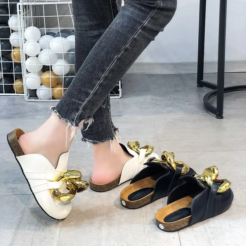 Flat Shoes Female Womens Slippers Outdoor Cover Toe Low Luxury Slides Rivet Pantofle Designer 2021 Summer Basic Rubber PU Fabric
Flat Shoes Female Womens Slippers Outdoor Cover Toe Low Luxury Slides Rivet Pantofle Designer 2021 Summer Basic Rubber PU Fabric