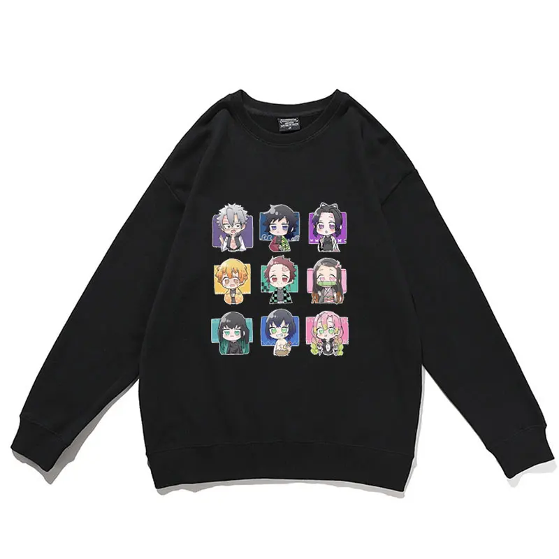 Пуловер с рисунком в виде аниме демона для мужчин и женщин, милые пуловеры с круглым вырезом, мультяшный Мужской и Женский свитшот в стиле Ха... 
Пуловер с рисунком в виде аниме демона для мужчин и женщин, милые пуловеры с круглым вырезом, мультяшный Мужской и Женский свитшот в стиле Ха...