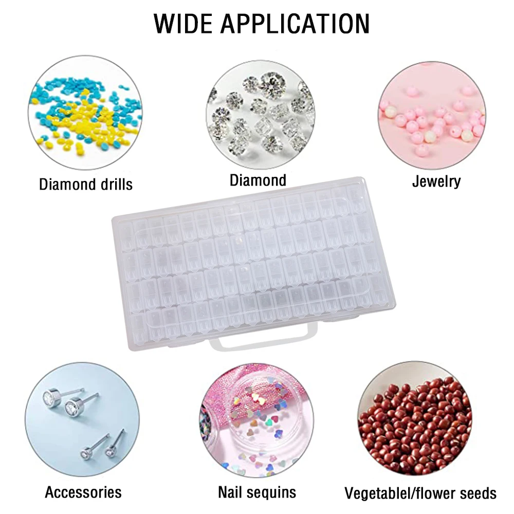 64 Grids Diamond Painting Storage Box With Portable Bead Storage Container 5d Diamond Embroidery Accessories Tools
64 Grids Diamond Painting Storage Box With Portable Bead Storage Container 5d Diamond Embroidery Accessories Tools